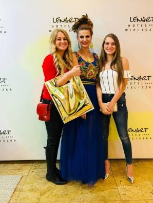 Maja Plich gwiazdą pokazu mody FOLK DESIGN - Anety Larysy Knap w Lenart Hotel w Wieliczce