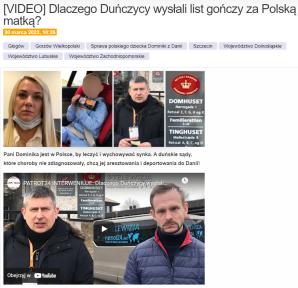 [VIDEO] Ogromny międzynarodowy sukces RUTKOWSKIEGO! Chore dziecko pani Dominiki zostaje w Polsce i nie wraca do Danii! A Duński list gończy I nakaz aresztowania tej matki anulowany!