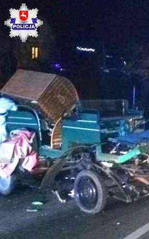 Najechał na bryczkę konną. Tydzień temu odebrał prawo jazdy, które wcześniej stracił za 